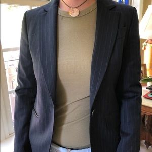 Brooks Brothers Navy Pinstripe Women's Blazer